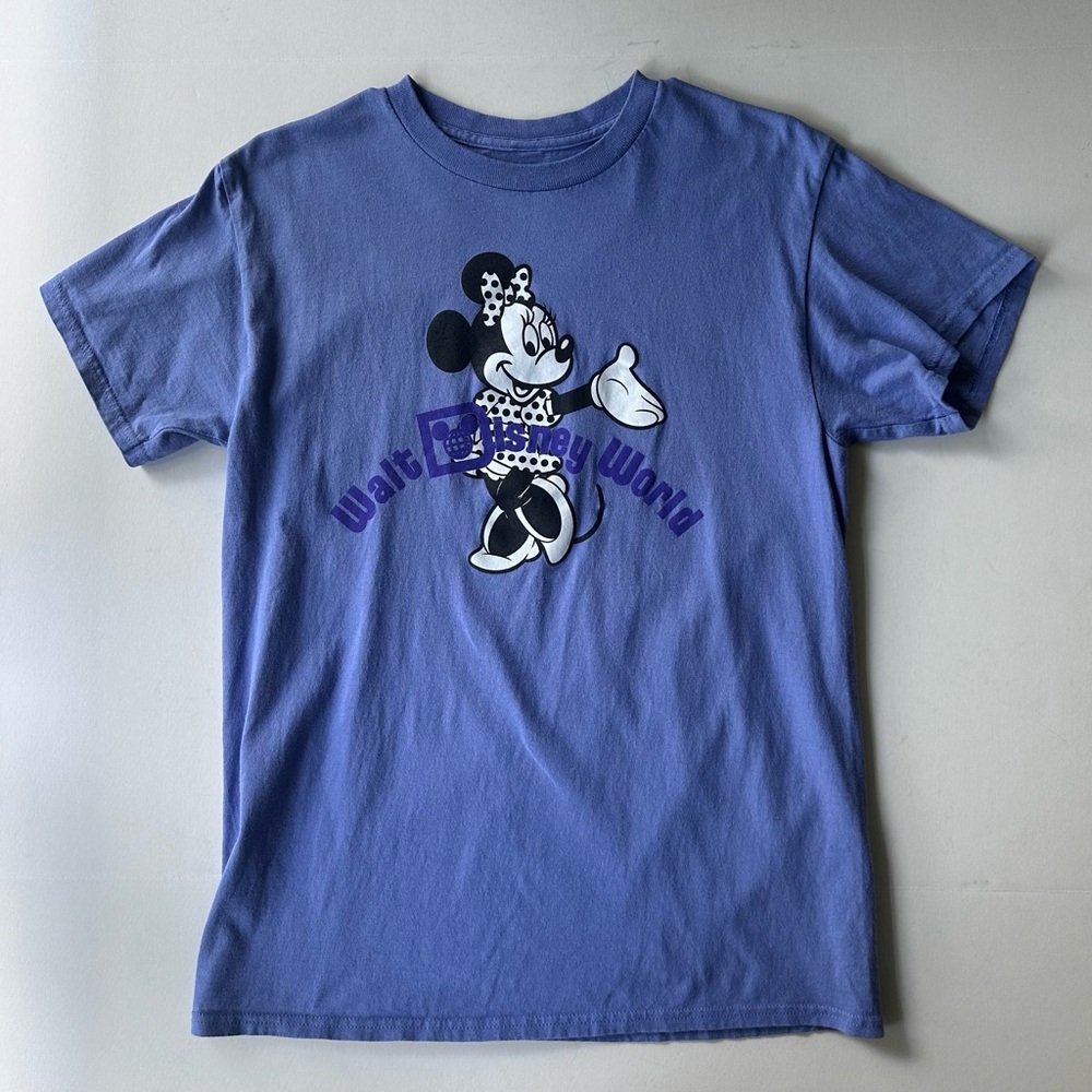 Disney Parks Minnie Mouse Walt Disney World Periwinkle Blue / Purple T-Shirt S